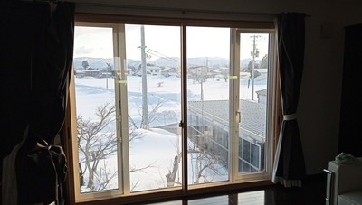 【内窓DIY】秋田県湯沢市 「真っ白な雪景色に内窓」　S様邸内窓