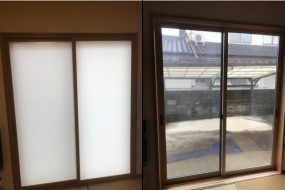 【内窓DIY】島根県松江市 「和紙調ガラスもなかなか感じがよかったです」N様邸内窓