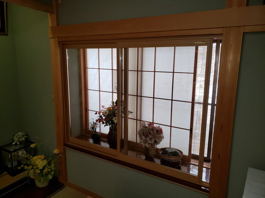 内窓diy 静岡県島田市 断熱 防音効果の高さに驚きました 和室に高断熱ガラス内窓 K様邸内窓