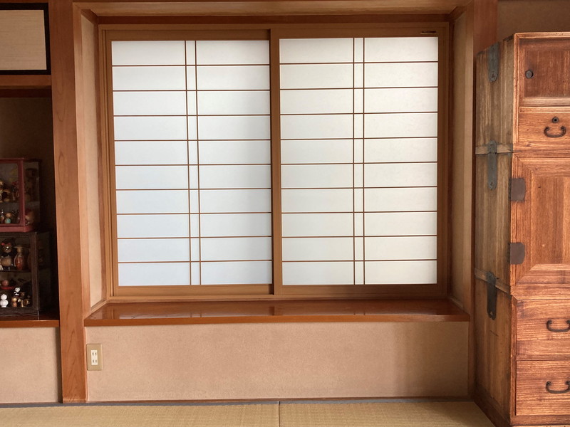 和室障子の張替え不要に！内窓プラマードUの和紙調ガラスとは？