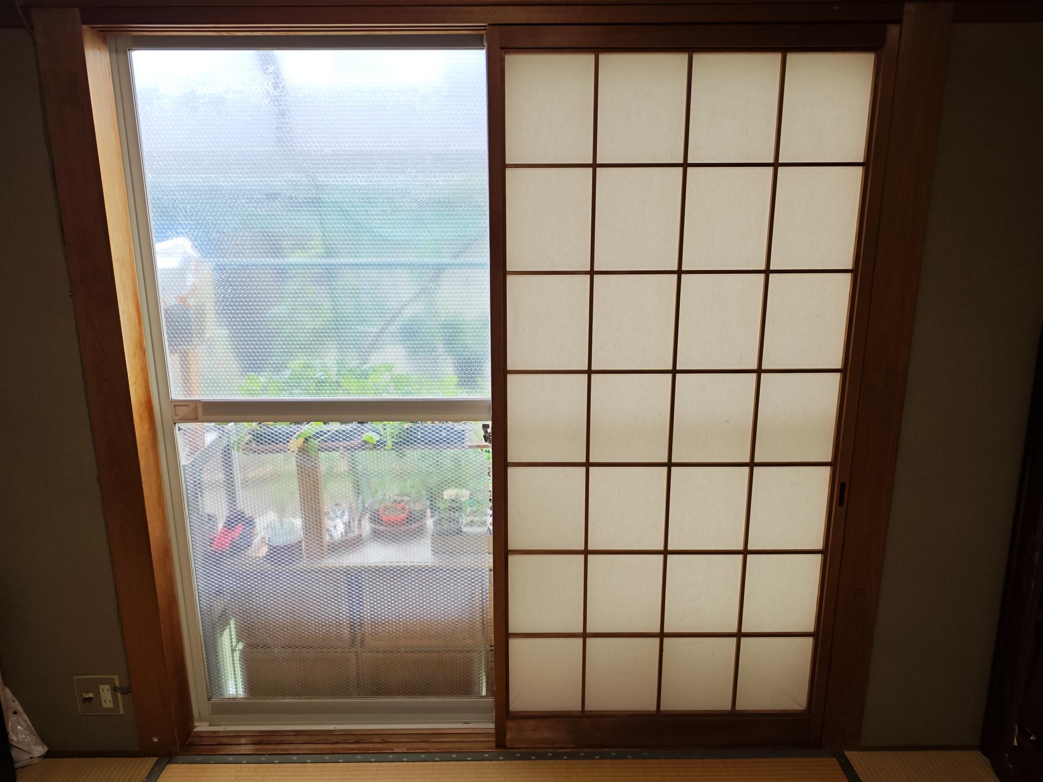 ウチリモ　奈良県　施工前　和室用複層ガラス